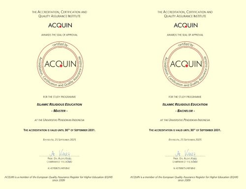 PAI UPI berhasil raih akreditasi *ACQUIN*